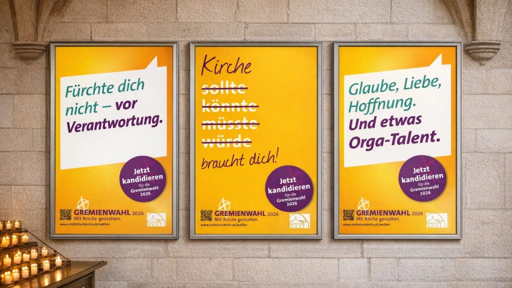 Wahlkampagne für das Erzbistum Berlin gestartet