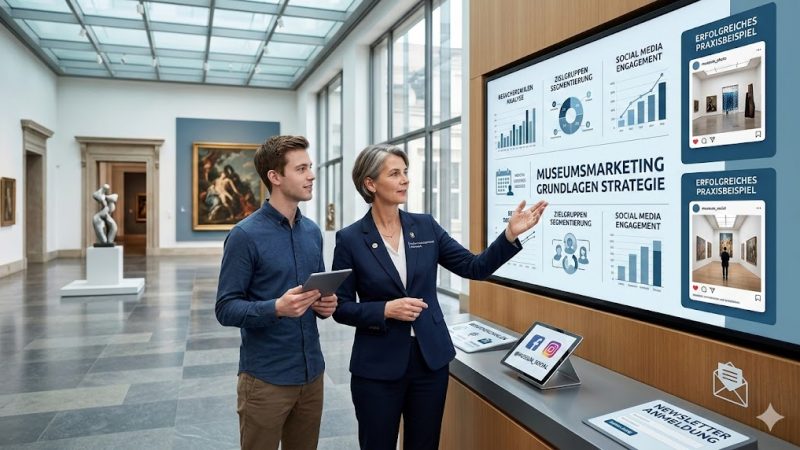 Museumsmarketing: Strategien & Beispiele für Museen, um Sichtbarkeit zu erhöhen und mehr Besucher anzuziehen. Erfolgreiche Marketing-Konzepte im Kulturbereich.