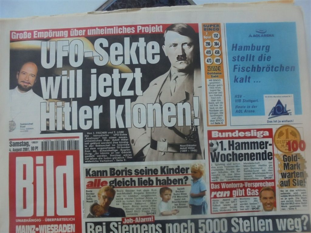 Ufo-Sekte will jetzt Hitler Klonen