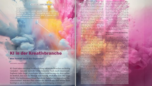 All Watched Over by Machines of Loving Grace? KI und die Kreativbranche. Beitrag von Stefan Mannes im IM-io Magazin des Scheer Instituts.