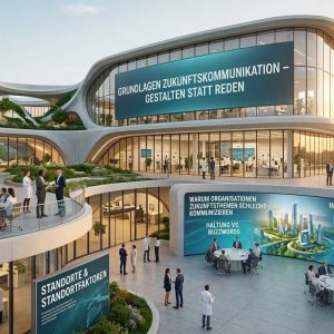 Zukunftskommunikation: Haltung statt Buzzwords. KI, Wandel, Transformation für Organisationen kommunizieren. Grundlagen und Praxis.