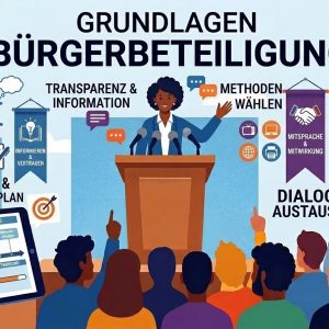 Bürgerbeteiligung: Formate, Stakeholder-Kommunikation, Vertrauen aufbauen. Grundlagen für Planungsprozesse und politische Vorhaben.