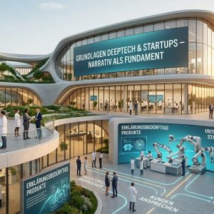 DeepTech-Kommunikation: Warum das beste Produkt nicht gewinnt. Narrativ, Zielgruppen, Marke für technologiegetriebene Startups. Grundlagen und Praxis.