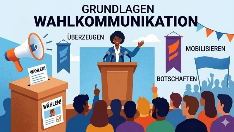 Wahlkommunikation: Positionierung, Botschaftsentwicklung, Kanalstrategie. Grundlagen für Parteien, Kandidierende und politische Organisationen.