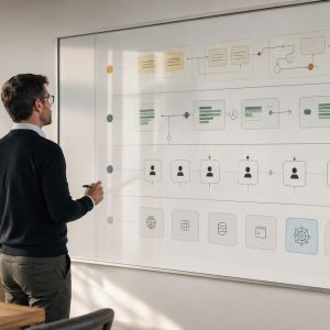 Was KI in Organisationen wirklich verändert: Aufgaben, Prozesse, Strukturen, Menschen. Plus sechs Kriterien für Tool-Wahl in der Praxis.