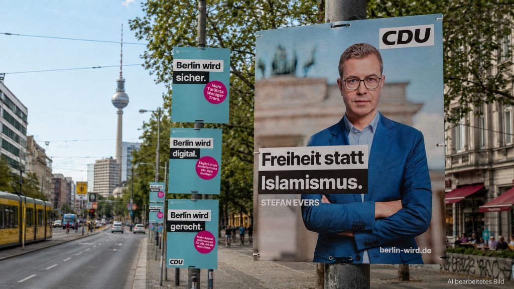 Wie ein unfertiger Claim der CDU hilft, den Wegner-Rückzug zu überstehen. Analyse der Kampagne „Berlin wird" zum Berliner Wahlkampf 2026.