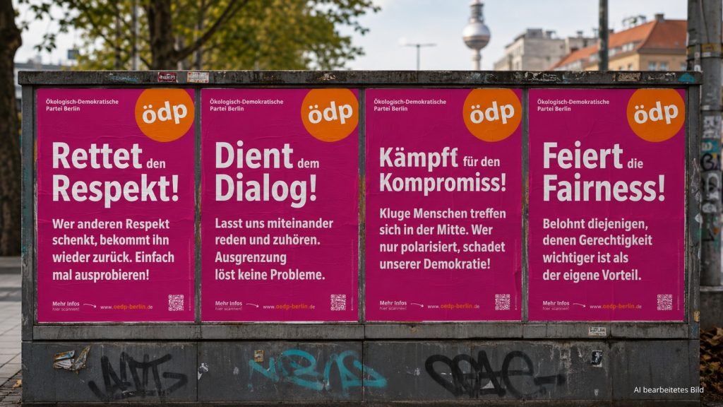 Warum „Rettet den Respekt" vielleicht die richtige Kampagne für den falschen Absender ist. Eine Analyse zur ÖDP im Berliner Wahlkampf 2026.